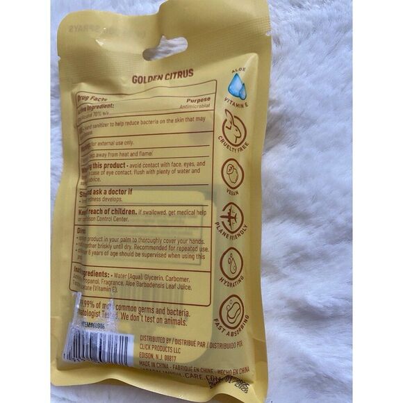 Smart Care Scented Hand Sanitizer Spray 1.5 Fl Oz Golden Citrus Hydrating NEW - Picture 7 of 9